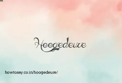 Hoogedeure