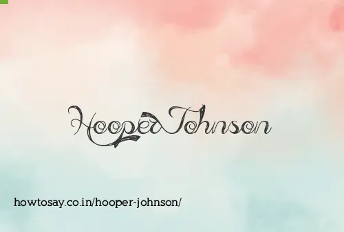Hooper Johnson