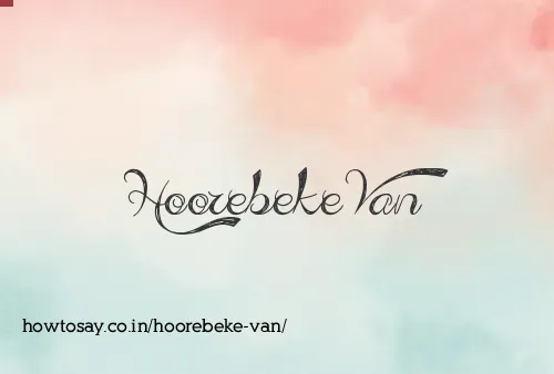 Hoorebeke Van