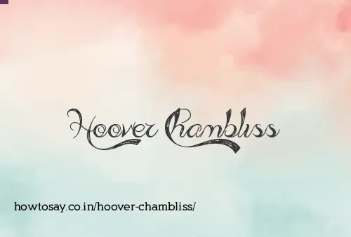 Hoover Chambliss