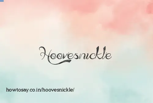 Hoovesnickle