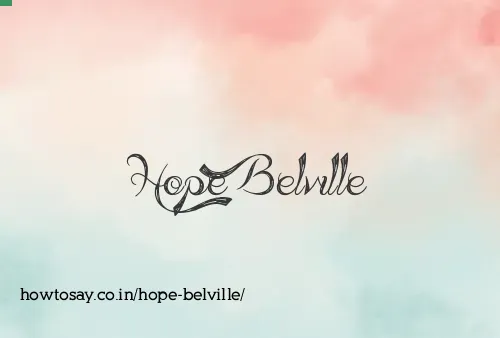 Hope Belville