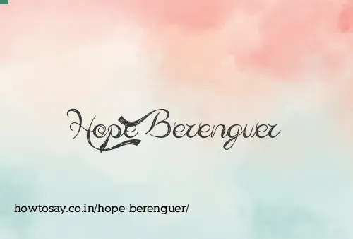 Hope Berenguer