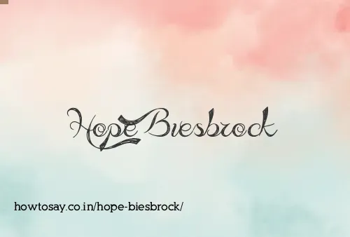 Hope Biesbrock