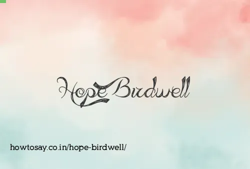 Hope Birdwell