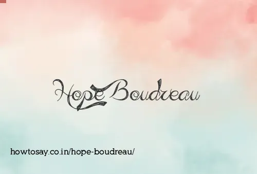 Hope Boudreau