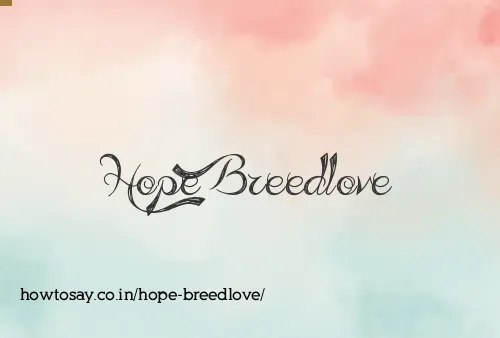 Hope Breedlove