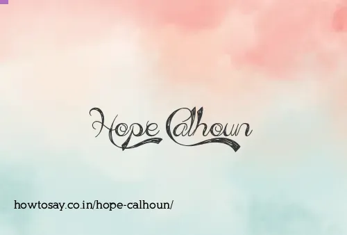 Hope Calhoun