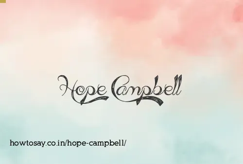 Hope Campbell