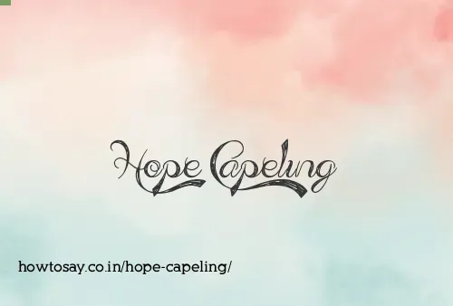 Hope Capeling