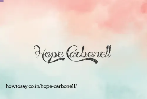 Hope Carbonell