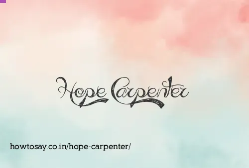 Hope Carpenter