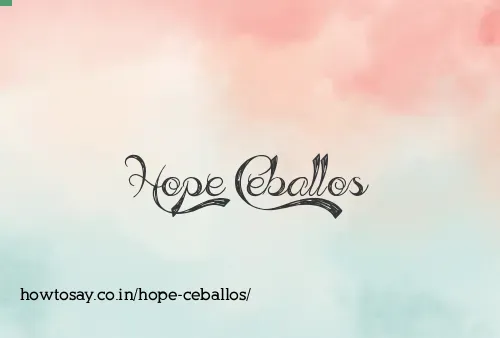 Hope Ceballos