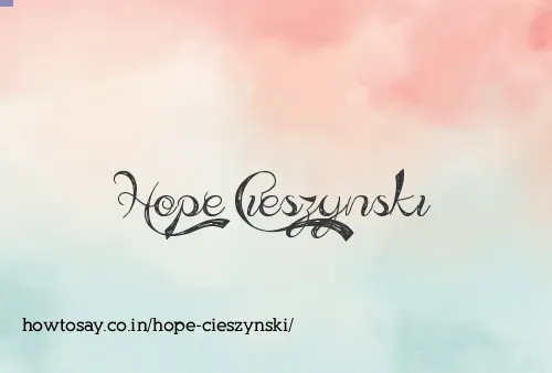 Hope Cieszynski