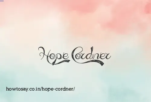 Hope Cordner