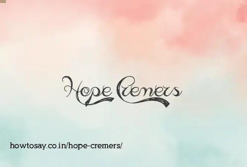 Hope Cremers