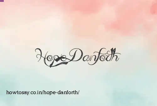 Hope Danforth