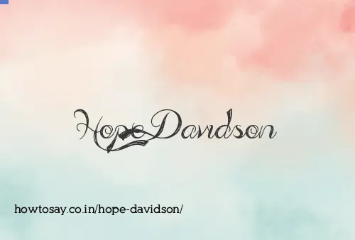 Hope Davidson