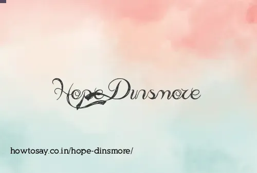 Hope Dinsmore