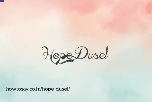 Hope Dusel