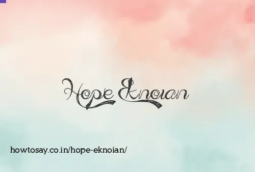 Hope Eknoian
