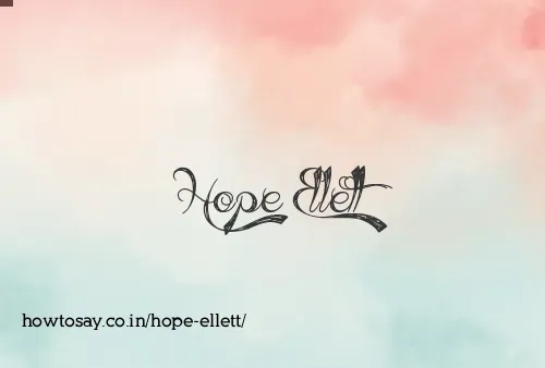 Hope Ellett