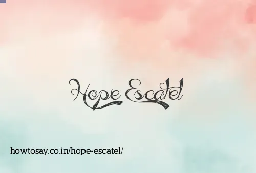 Hope Escatel