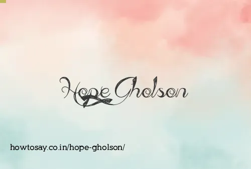 Hope Gholson