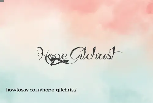 Hope Gilchrist