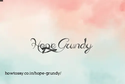 Hope Grundy
