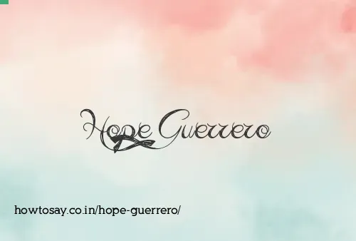 Hope Guerrero
