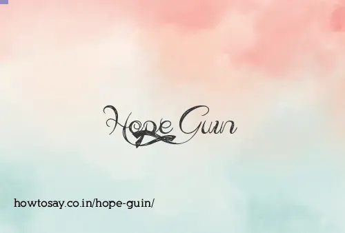 Hope Guin