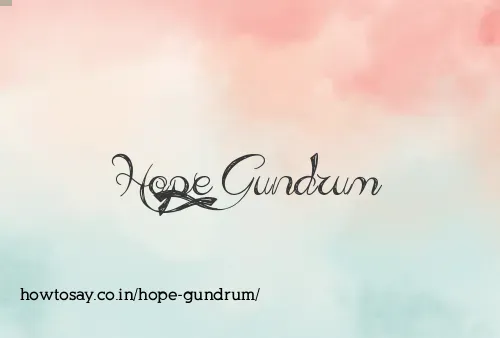 Hope Gundrum