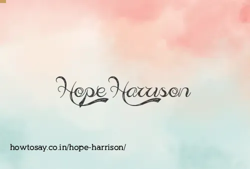 Hope Harrison