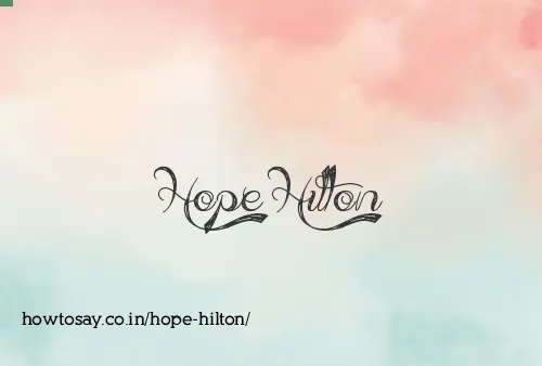 Hope Hilton