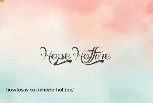 Hope Hoffine