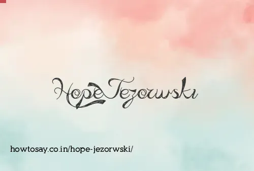 Hope Jezorwski