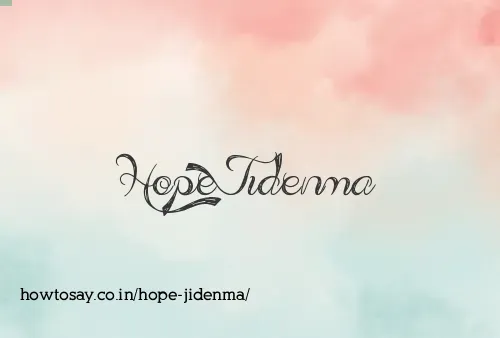 Hope Jidenma
