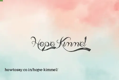Hope Kimmel