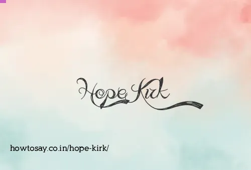 Hope Kirk