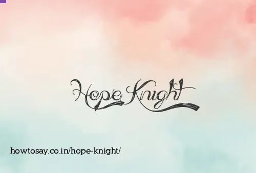 Hope Knight