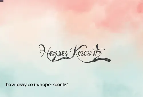 Hope Koontz