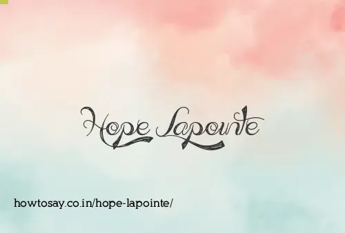 Hope Lapointe