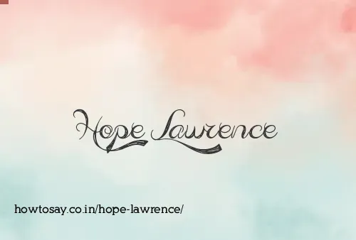 Hope Lawrence