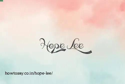 Hope Lee