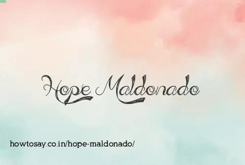 Hope Maldonado