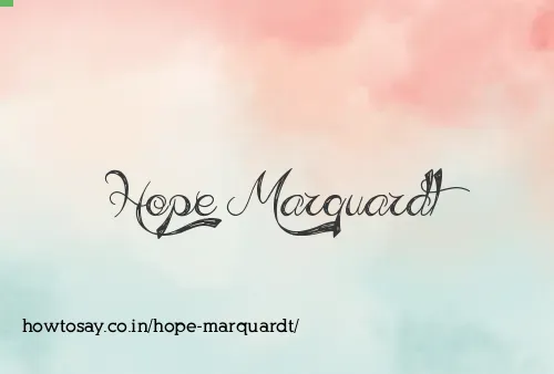 Hope Marquardt