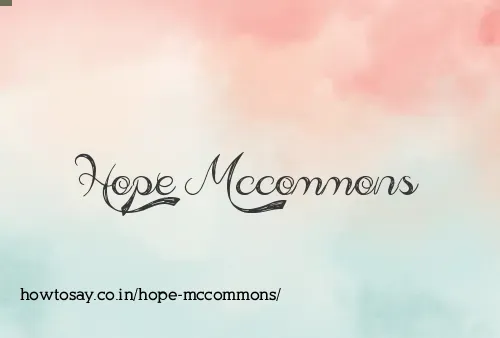 Hope Mccommons