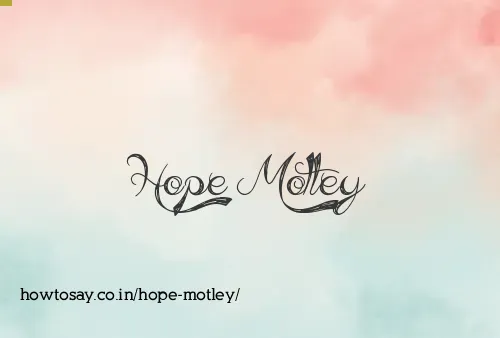Hope Motley