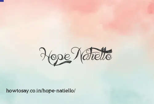 Hope Natiello